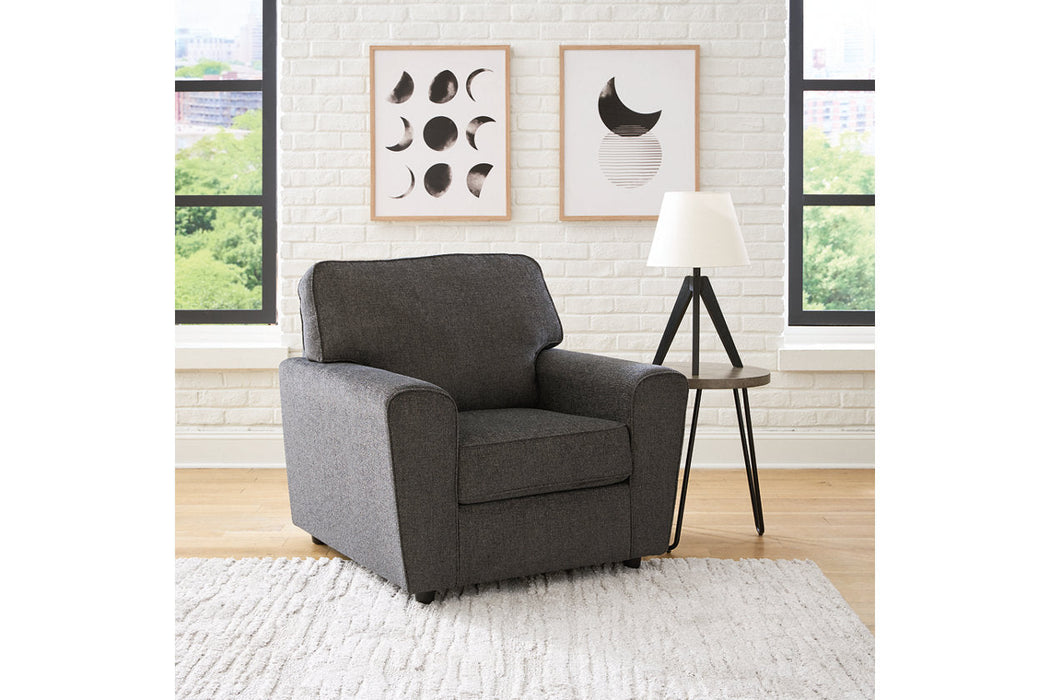 Cascilla Slate Sofa Chaise and Chair -  Ashley - Luna Furniture