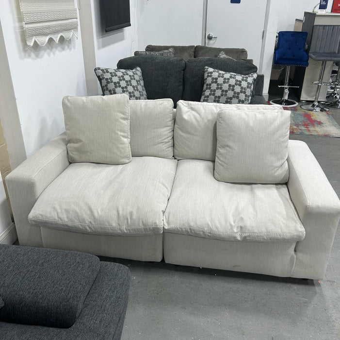 Savesto Ivory 2-Piece Modular Sofa