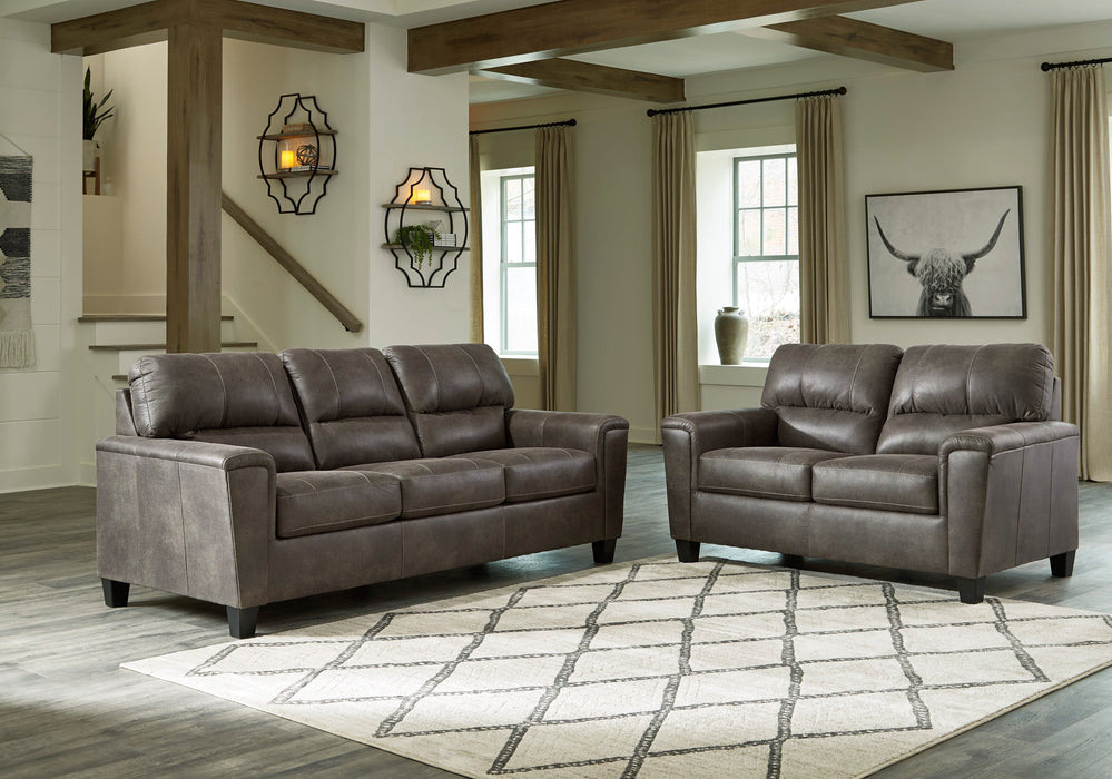 Navi Smoke Living Room Set - Luna Furniture