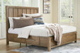 Cabalynn Light Brown Queen Panel Bed with Storage -  Ashley - Luna Furniture