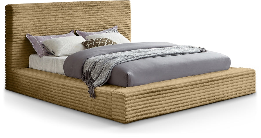 Dexter Corduroy Full Bed in Camel - DexterCamel-F