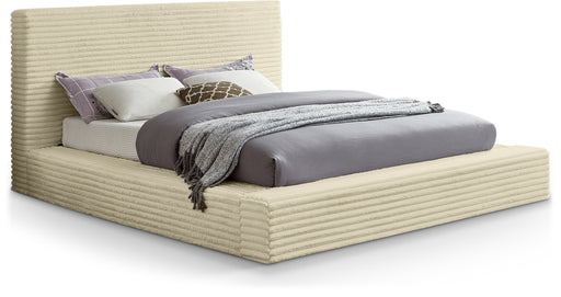 Dexter Corduroy Full Bed in Cream - DexterCream-F