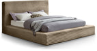 Dexter Corduroy Full Bed in Taupe - DexterTaupe-F