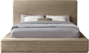 Dexter Corduroy Full Bed in Taupe - DexterTaupe-F