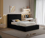 Dexter Corduroy Twin Bed in Black - DexterBlack-T