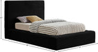 Dexter Corduroy Twin Bed in Black - DexterBlack-T