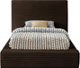 Dexter Corduroy Twin Bed in Brown - DexterBrown-T