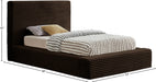 Dexter Corduroy Twin Bed in Brown - DexterBrown-T