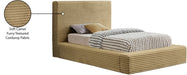 Dexter Corduroy Twin Bed in Camel - DexterCamel-T