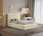 Dexter Corduroy Twin Bed in Cream - DexterCream-T