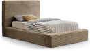 Dexter Corduroy Twin Bed in Taupe - DexterTaupe-T