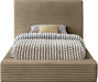 Dexter Corduroy Twin Bed in Taupe - DexterTaupe-T