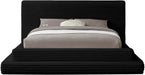 Drew Corduroy Full Bed (3 Boxes) in Black - DrewBlack-F