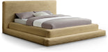 Drew Corduroy Full Bed (3 Boxes) in Camel - DrewCamel-F