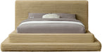 Drew Corduroy Full Bed (3 Boxes) in Camel - DrewCamel-F