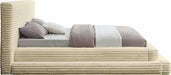 Drew Corduroy Full Bed (3 Boxes) in Cream - DrewCream-F