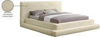 Drew Corduroy Full Bed (3 Boxes) in Cream - DrewCream-F