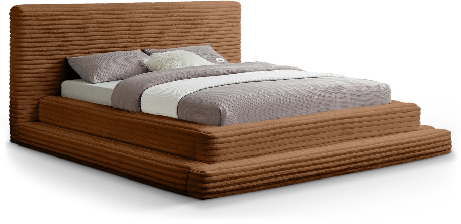 Drew Corduroy Full Bed (3 Boxes) in Saddle - DrewSaddle-F