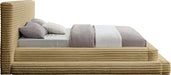 Drew Corduroy King Bed (3 Boxes) in Camel - DrewCamel-K