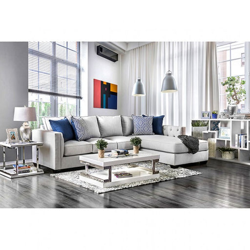 Ornella Light Gray/Blue Sectional - SM2671-SECT