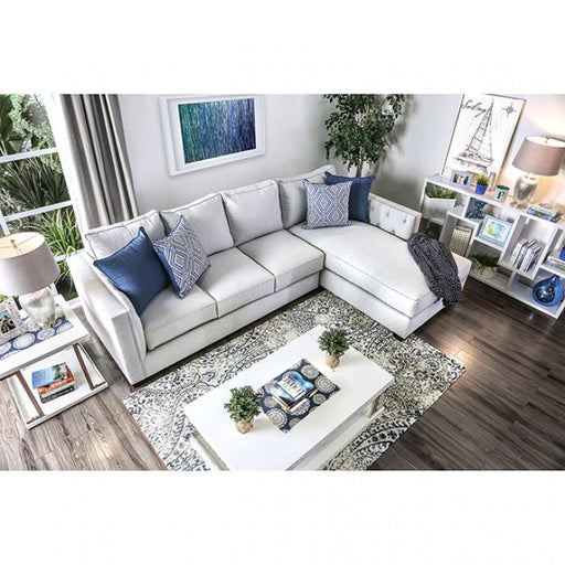 Ornella Light Gray/Blue Sectional - SM2671-SECT