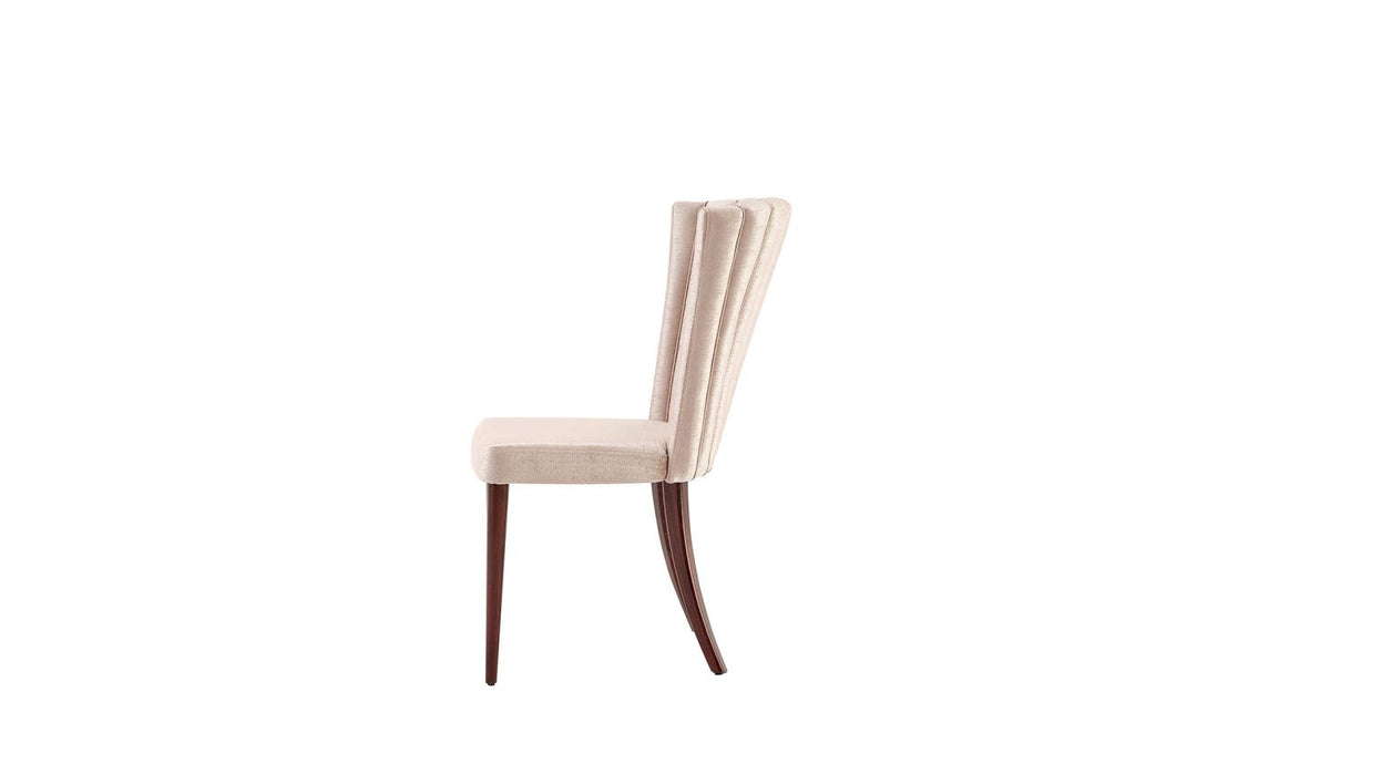 Plaza 6339 Dining Chair 2Pcs (Lara Cream) - 20-PLZ-DINING CHAIR-CREAM-2PCS