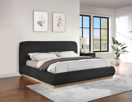 Rigby Boucle Fabric King Bed Black - B1275Black-K