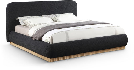 Rigby Boucle Fabric King Bed Black - B1275Black-K