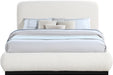 Rigby Boucle Fabric King Bed Cream - B1276Cream-K