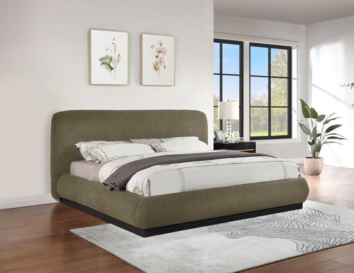 Rigby Boucle Fabric King Bed Olive - B1276Olive-K