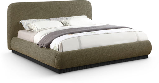 Rigby Boucle Fabric King Bed Olive - B1276Olive-K