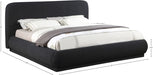 Rigby Boucle Fabric Queen Bed Black - B1276Black-Q