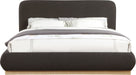 Rigby Boucle Fabric Queen Bed Brown - B1275Brown-Q