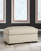 Tresure Trove Almond Ottoman - 1930414