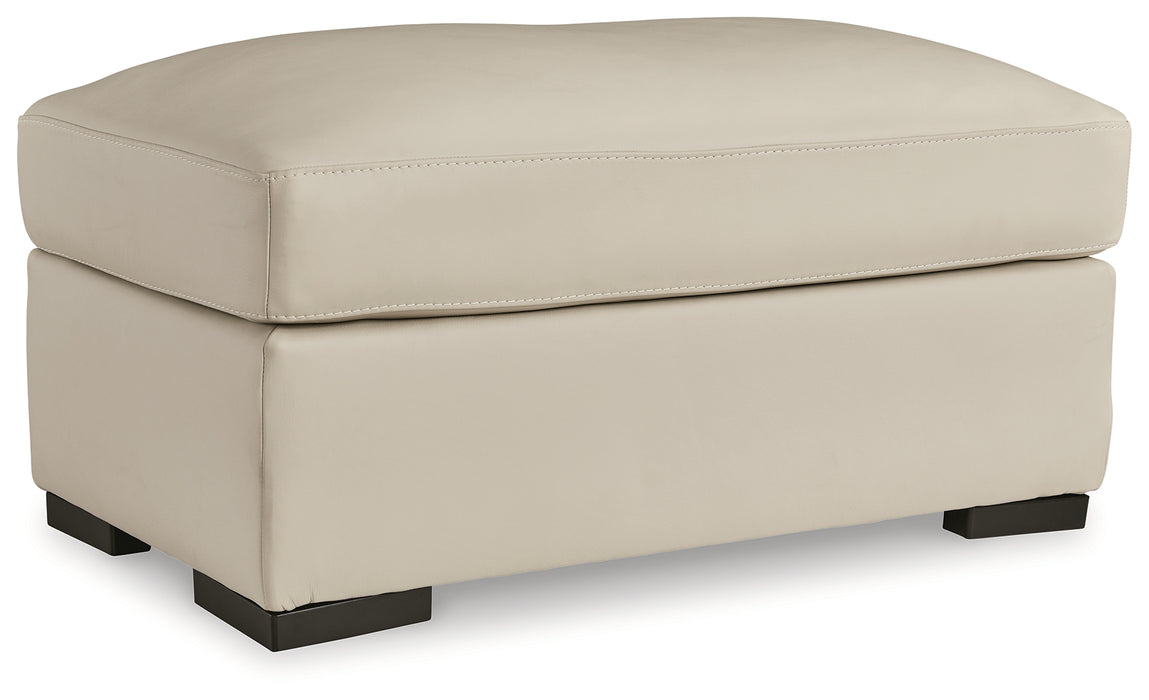 Tresure Trove Almond Ottoman - 1930414