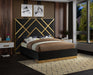 Vector Velvet Queen Bed in Black - VectorBlack-Q