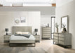 Weston Wood Queen Bed (3 Boxes) in Grey - Weston-Q