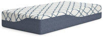 12 Inch Chime Elite 2.0 White/Blue Twin Mattress - M42611