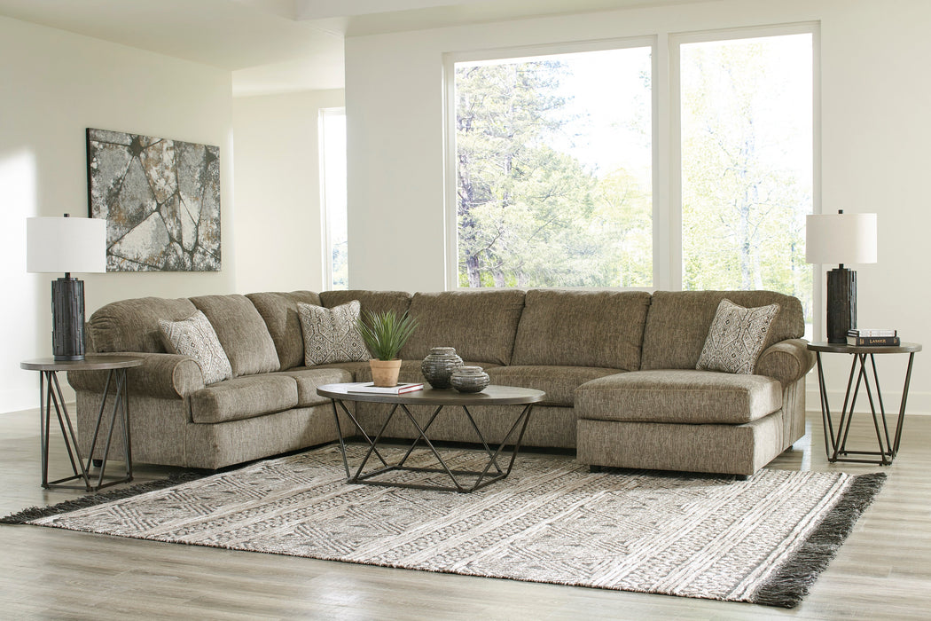 Hoylake Chocolate RAF Sectional - Luna Furniture