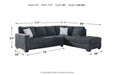 Altari Slate RAF Sectional - Ashley - Luna Furniture