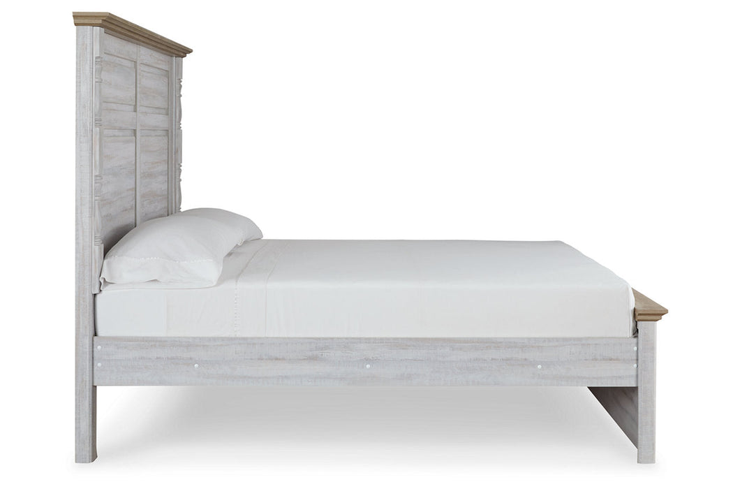 Haven Bay Two-tone King Panel Bed