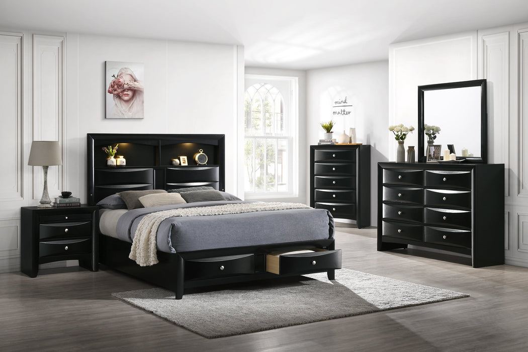 Black led clearance bedroom set