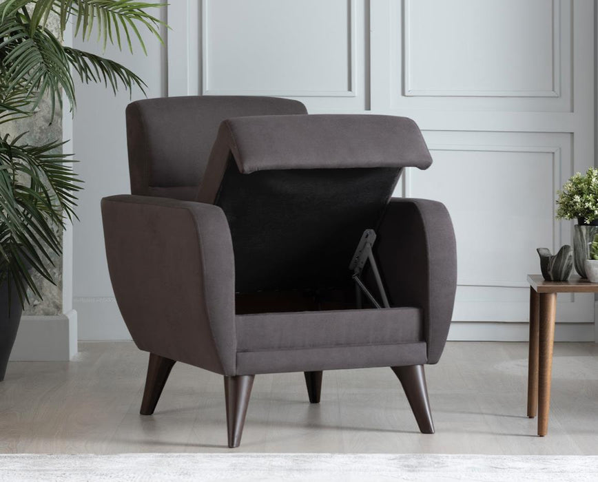 Chair In A Box-Flexy W/Storage (Zigana Charcoal)