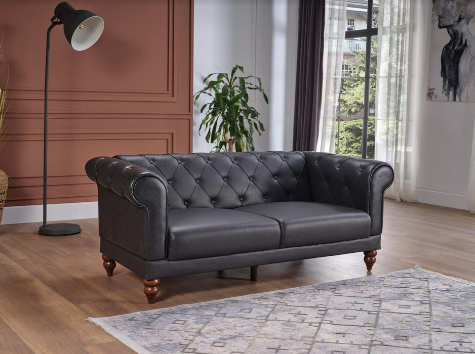 Muse Love Seat (Muse Grey Pu)