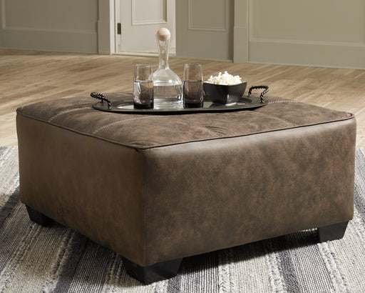 Abalone Chocolate Oversized Accent Ottoman - 9130208