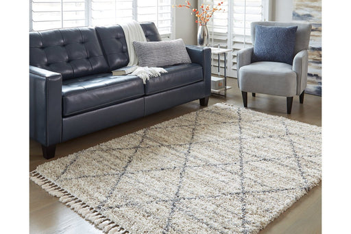 Abdalah Beige/Gray 5' x 7' Rug - R404622 - Gate Furniture