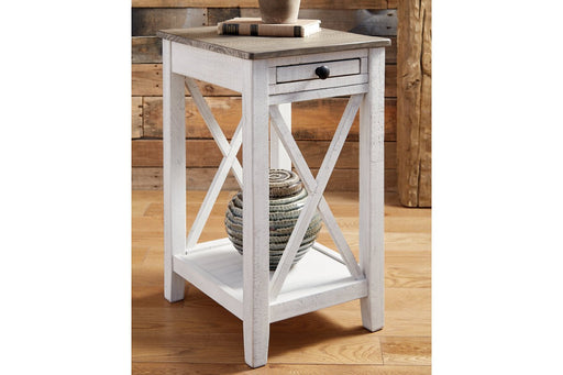 Adalane White/Gray Accent Table - A4000374 - Gate Furniture