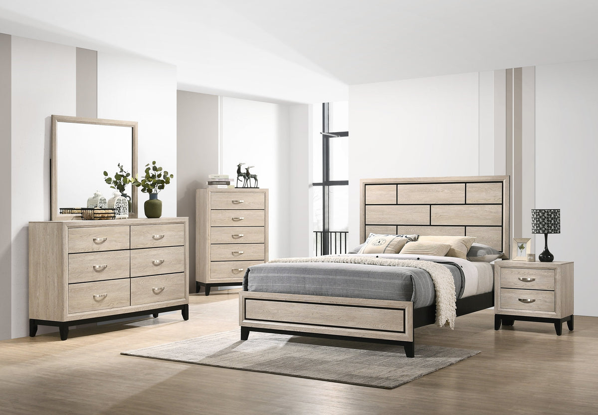 Driftwood Gray Louis Philippe Bedroom Collection: King 5pc