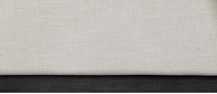 Alfie Linen Textured Fabric Full Bed Beige - AlfieBeige-F