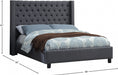 Ashton Linen Textured King Bed Grey - AshtonGrey-K